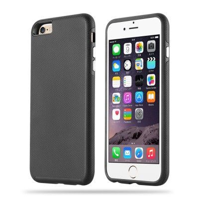 Shockproof Combo Skal till Apple iPhone 6(S) Plus (Svart)