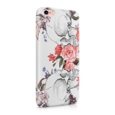 Skal till Apple iPhone 6(S) Plus - Dödskallar rosor