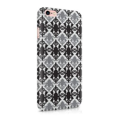 Skal till Apple iPhone 6(S) Plus - Damask - Svart/Grå