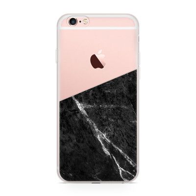 Skal till Apple iPhone 6(S) Plus - Half marble black