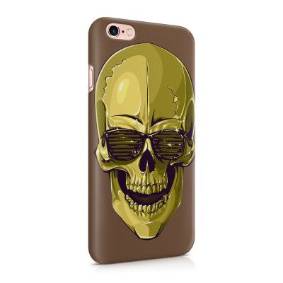 Skal till Apple iPhone 6(S) Plus - Hipster Skull Brun