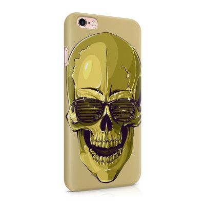 Skal till Apple iPhone 6(S) Plus - Hipster Skull Gul