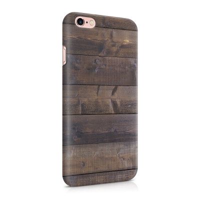 Skal till Apple iPhone 6(S) Plus - Mörkbetsade plank