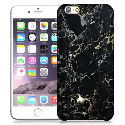 Skal till Apple iPhone 6(S) Plus - Marble - Svart
