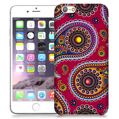 Skal till Apple iPhone 6(S) Plus - Orientalisk - Röd