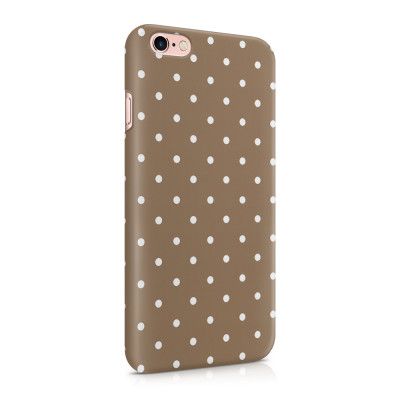 Skal till Apple iPhone 6(S) Plus - Polka - Brun