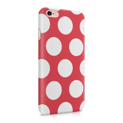 Skal till Apple iPhone 6(S) Plus - Polka - Magenta