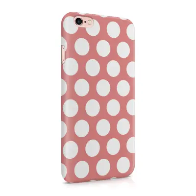 Skal till Apple iPhone 6(S) Plus - Polka - Persika