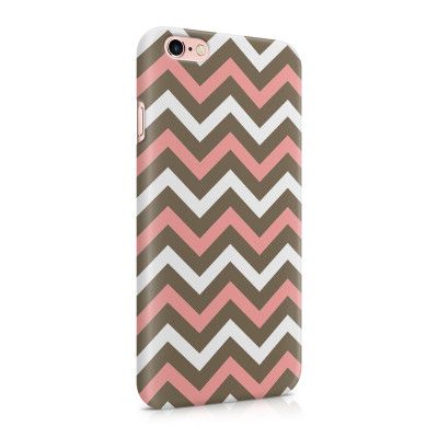 Skal till Apple iPhone 6(S) Plus - Ränder - Vit/Rosa