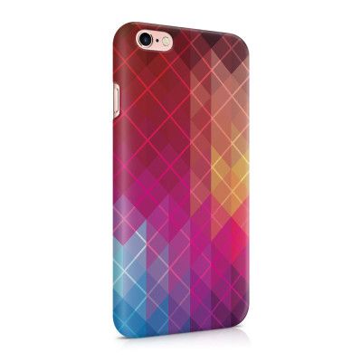 Skal till Apple iPhone 6(S) Plus - Röda kvadrater