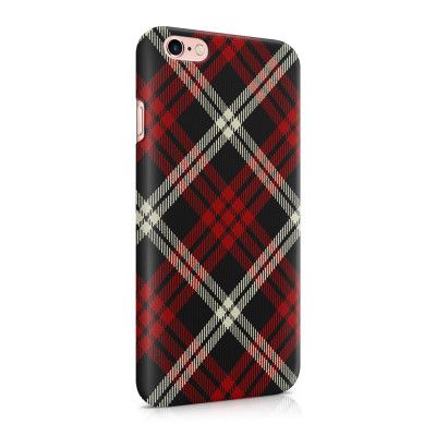 Skal till Apple iPhone 6(S) Plus - Rutig - Röd