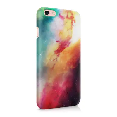 Skal till Apple iPhone 6(S) Plus - Rymden - Orange/Blå