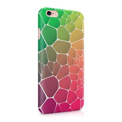 Skal till Apple iPhone 6(S) Plus - Skifferstenar - Rosa/Grön