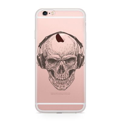 Skal till Apple iPhone 6(S) Plus - Skull with Headphones
