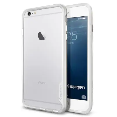 SPIGEN Neo Hybrid EX Bumper Skal till Apple iPhone 6(S) Plus (Silver)
