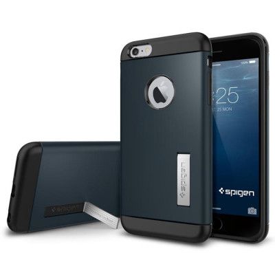 SPIGEN Slim Armor Skal till Apple iPhone 6(S) Plus (Metal Slate)