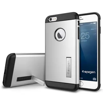 SPIGEN Slim Armor Skal till Apple iPhone 6(S) Plus (Satin Silver)