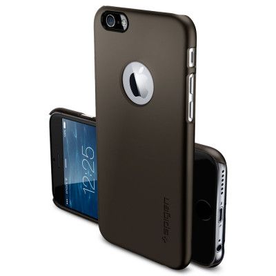 SPIGEN Ultra Thin Fit A Skal till Apple iPhone 6(S) Plus (Gunmetal)