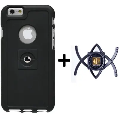 Tetrax XCase Bundle (iPhone 6(S) Plus) - Svart