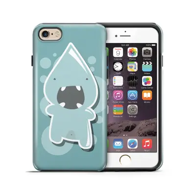 Tough mobilskal till Apple iPhone 6(S) Plus - Argt Bubbelmonster - Blå