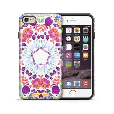 Tough mobilskal till Apple iPhone 6(S) Plus - Blommor Hexagon