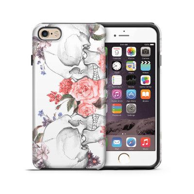Tough mobilskal till Apple iPhone 6(S) Plus - Dödskallar rosor