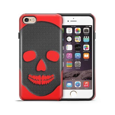 Tough mobilskal till Apple iPhone 6(S) Plus - Dödskalle siluett