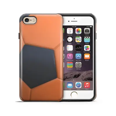 Tough mobilskal till Apple iPhone 6(S) Plus - Fotboll - Orange