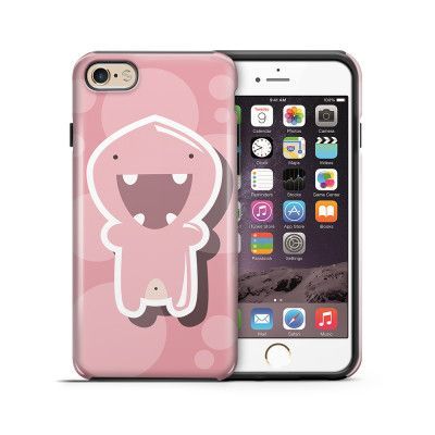 Tough mobilskal till Apple iPhone 6(S) Plus - Glatt Bubbelmonster - Rosa