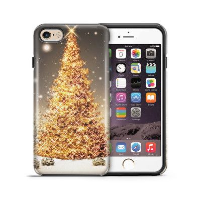 Tough mobilskal till Apple iPhone 6(S) Plus - Glimmrande Julgran