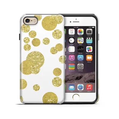 Tough mobilskal till Apple iPhone 6(S) Plus - Guldkonfetti
