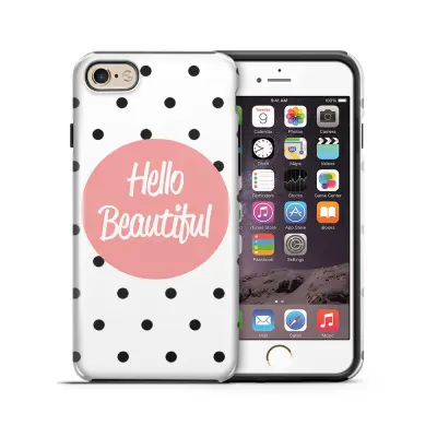Tough mobilskal till Apple iPhone 6(S) Plus - Hello Beautiful - Rosa