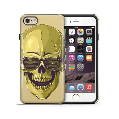 Tough mobilskal till Apple iPhone 6(S) Plus - Hipster Skull Gul