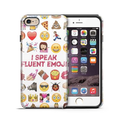 Tough mobilskal till Apple iPhone 6(S) Plus - I speak fluent Emoji