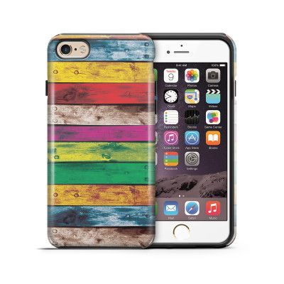 Tough mobilskal till Apple iPhone 6(S) Plus - Målade brädor