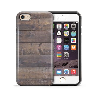 Tough mobilskal till Apple iPhone 6(S) Plus - Mörkbetsade plank