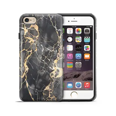 Tough mobilskal till Apple iPhone 6(S) Plus - Marble - Grå