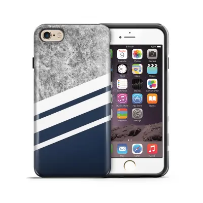 Tough mobilskal till Apple iPhone 6(S) Plus - Marble Navy