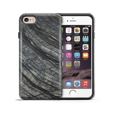 Tough mobilskal till Apple iPhone 6(S) Plus - Marble - Svart/Grå