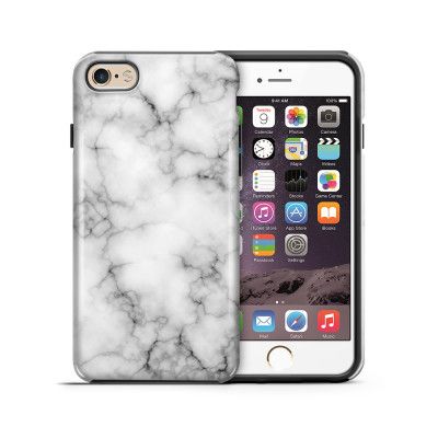 Tough mobilskal till Apple iPhone 6(S) Plus - Marble - Vit/Svart