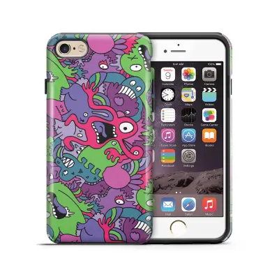 Tough mobilskal till Apple iPhone 6(S) Plus - Monster collage