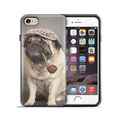 Tough mobilskal till Apple iPhone 6(S) Plus - Mops med keps