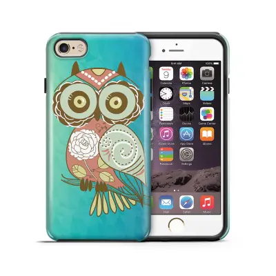 Tough mobilskal till Apple iPhone 6(S) Plus - Orientalisk uggla - Blå