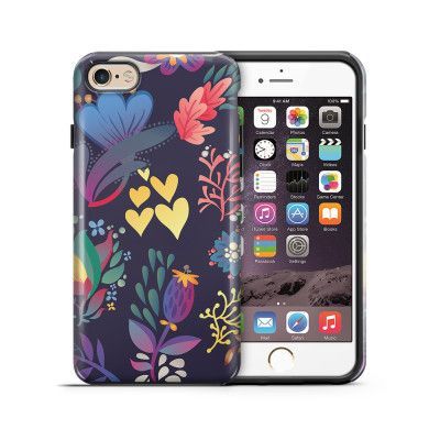 Tough mobilskal till Apple iPhone 6(S) Plus - Retro blommor