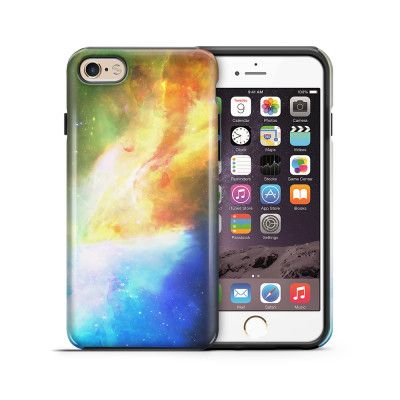 Tough mobilskal till Apple iPhone 6(S) Plus - Rymden - Gul/Blå