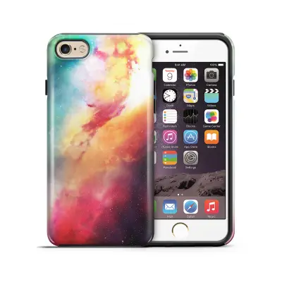 Tough mobilskal till Apple iPhone 6(S) Plus - Rymden - Orange/Blå