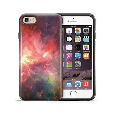 Tough mobilskal till Apple iPhone 6(S) Plus - Rymden - Röd/Svart