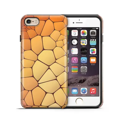 Tough mobilskal till Apple iPhone 6(S) Plus - Skifferstenar - Orange