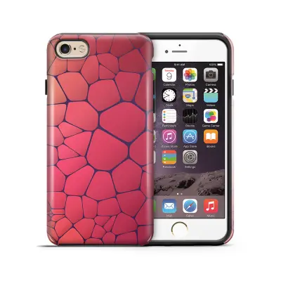 Tough mobilskal till Apple iPhone 6(S) Plus - Skifferstenar - Röd