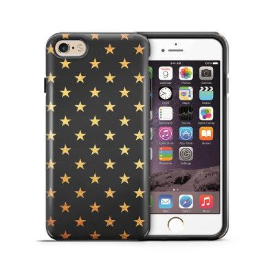 Tough mobilskal till Apple iPhone 6(S) Plus - Stjärnor - Guld/Svart